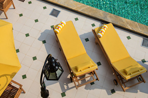 Ariel view of the pool