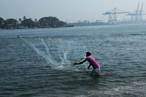 Fishing in backwater